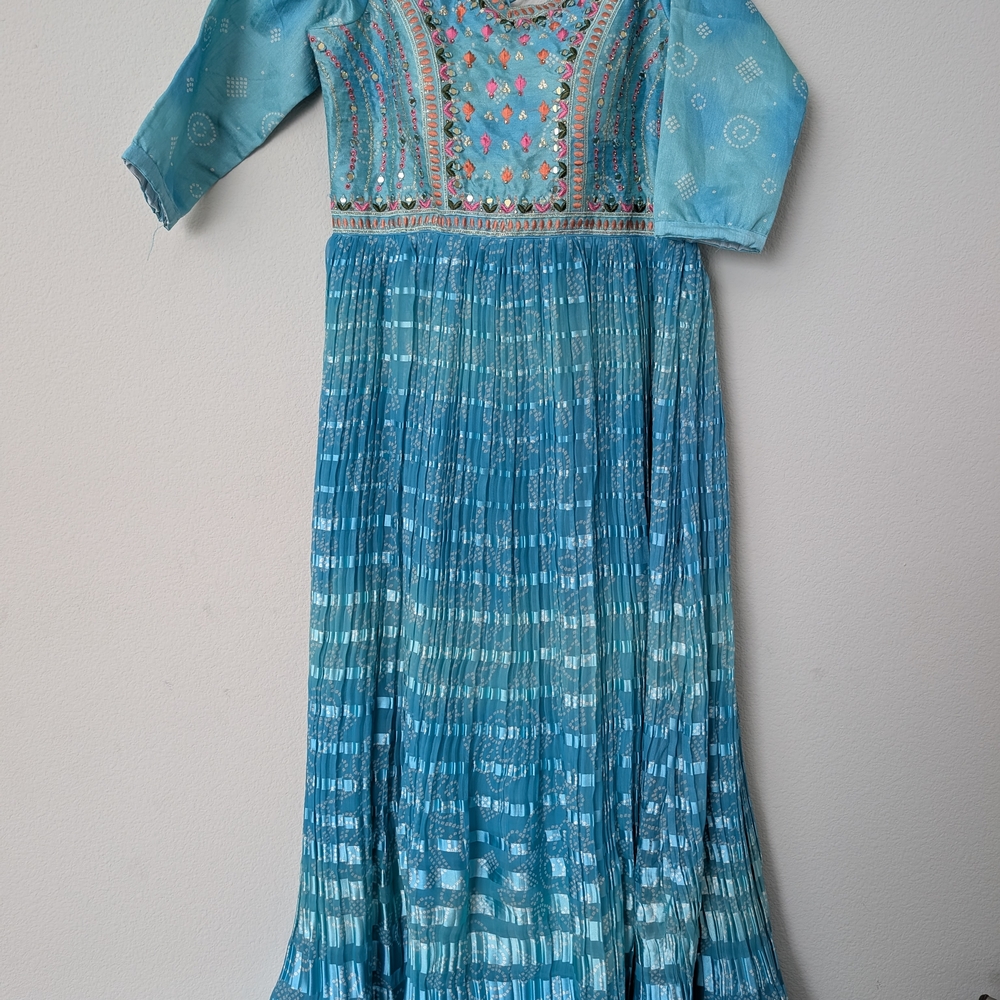 Elegant Blue Maxi Dress